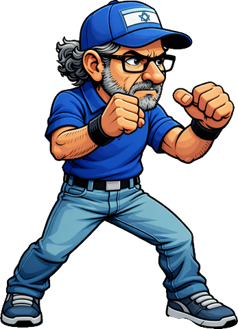 The Voter in a fighting stance